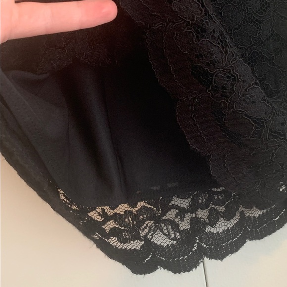 Vintage Liz Claiborne Y2K Black Lace Nylon/Rayon Camisole Tank Top Size Medium - Picture 6 of 12